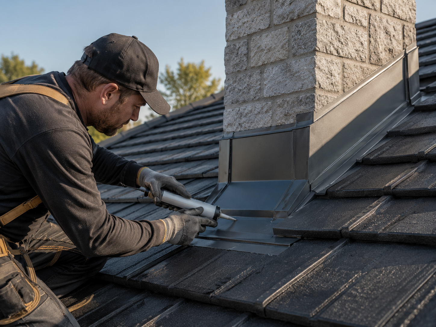 Roof restoration detail work by SJ&H Roofing Services